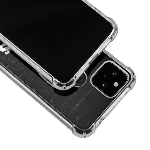 NFL Las Vegas Raiders Distressed Google Pixel 5 Clear Case